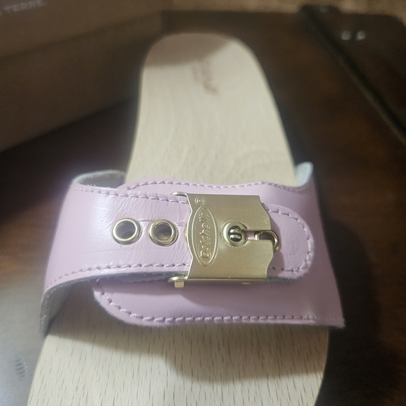 Dr. Scholl's Pink and Gold Mules - Picture 4 of 8